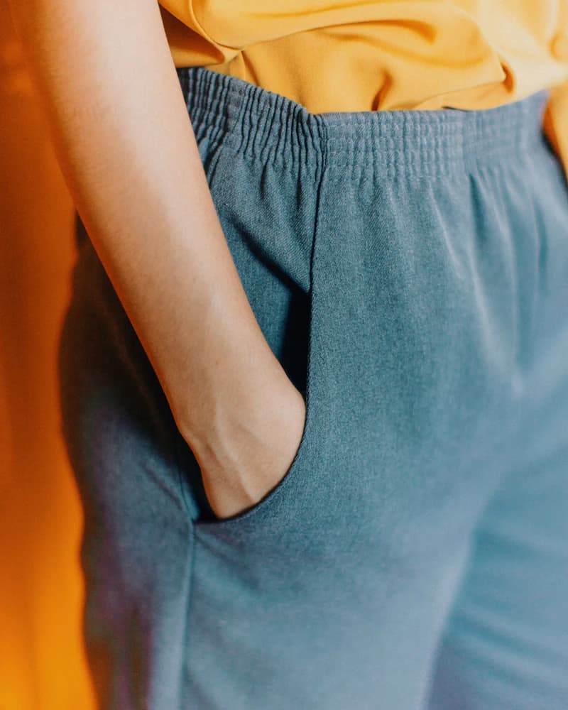 Wide-leg trousers — Sky, image 1 of 1